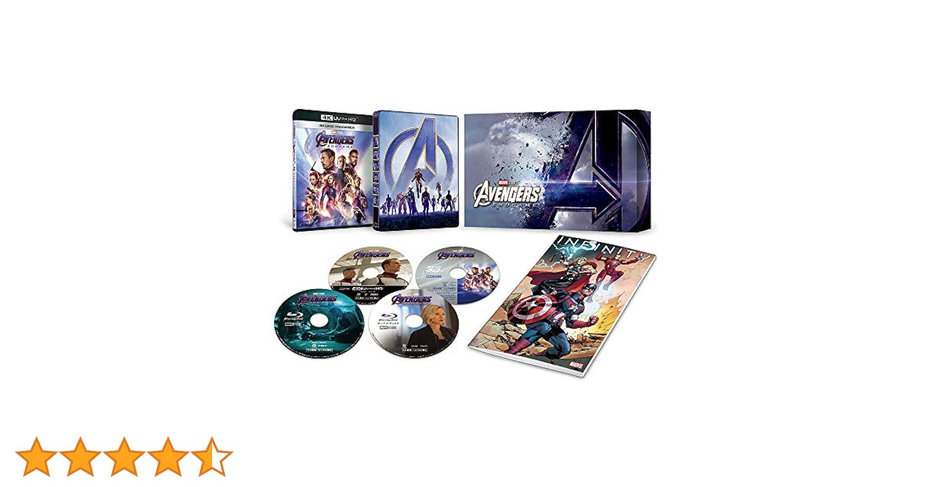 MARVEL - 【新品・送料込】 アベンジャーズ エンドゲーム 4K プレミアムBOX Amazon.co.jp: アベンジャーズ／エンドゲーム 4K UHD MovieNEX